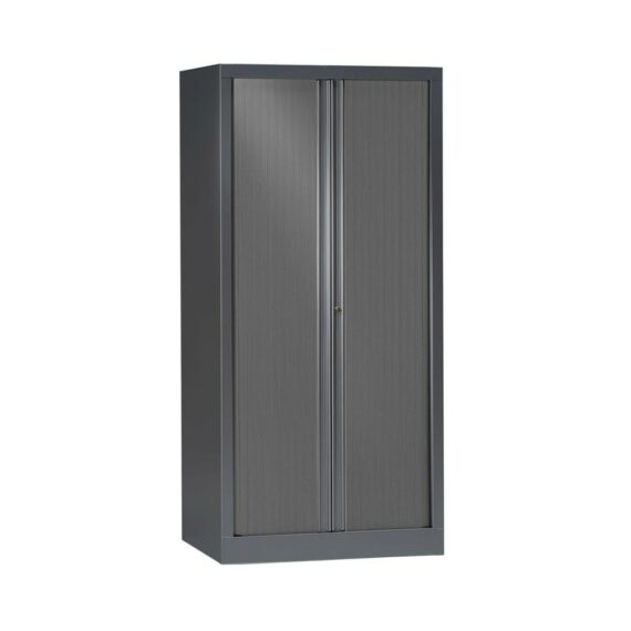 Armoire à rideaux anthracite Série PLUS h160 l80